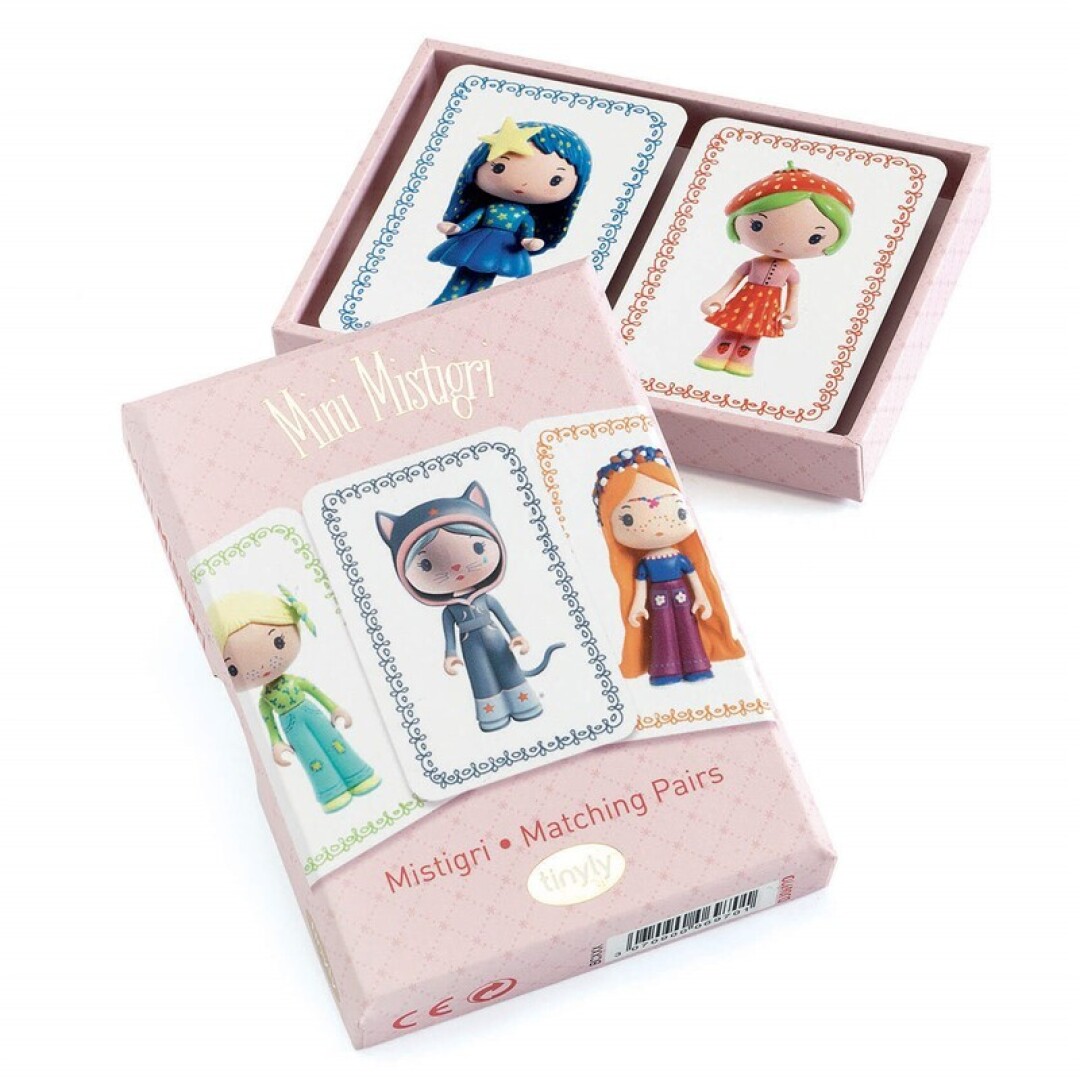 Tinyly Mini Mistigri de Djeco – Juego de cartas infantil de parejas con acabado dorado Tinyly Mini Mistigri de Djeco – Juego de cartas infantil de parejas con acabado dorado