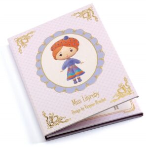 Tinyly Miss Lilyruby de Djeco – Pegatinas reutilizables para vestir muñeca Tinyly