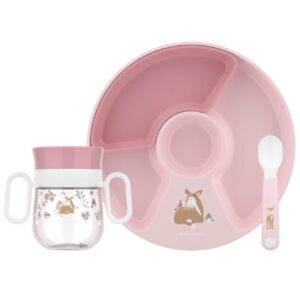 Vajilla Bebé MIO 3 Piezas Fairy Garden – Set de alimentación infantil – Little Dutch – Antideslizante y antiderrame