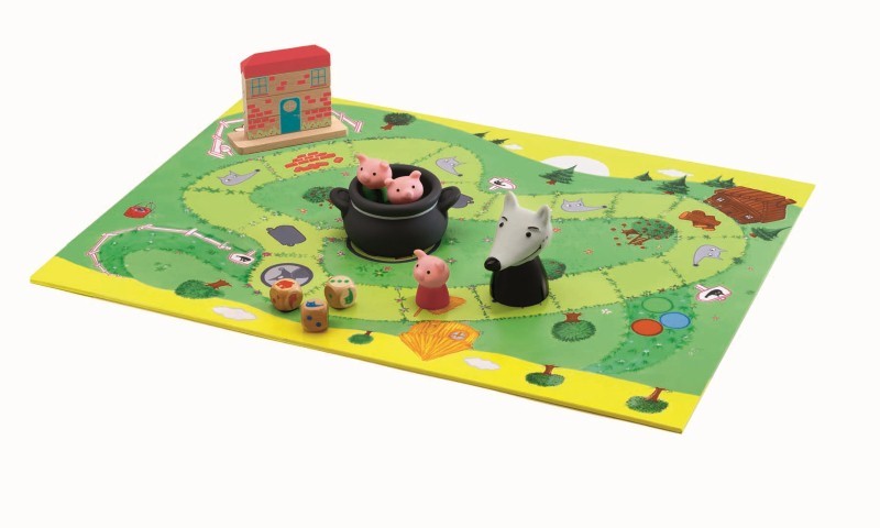 Woolfy – Juego cooperativo El lobo y los tres cerditos – Djeco – Estrategia en equipo para niños desde 5 años 2 Woolfy – Juego cooperativo El lobo y los tres cerditos – Djeco – Estrategia en equipo para niños desde 5 años