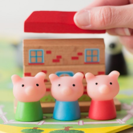 Woolfy – Juego cooperativo El lobo y los tres cerditos – Djeco – Estrategia en equipo para niños desde 5 años 4 Woolfy – Juego cooperativo El lobo y los tres cerditos – Djeco – Estrategia en equipo para niños desde 5 años