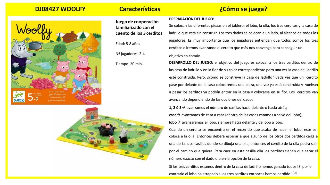Woolfy – Juego cooperativo El lobo y los tres cerditos – Djeco – Estrategia en equipo para niños desde 5 años 6 Woolfy – Juego cooperativo El lobo y los tres cerditos – Djeco – Estrategia en equipo para niños desde 5 años