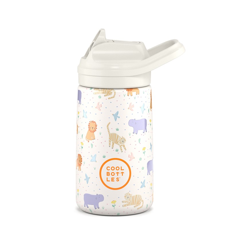 Botella Isotérmica Infantil Cool Bottles Kiddie Roar Time 350 ml – Con pajita y sistema antifugas 2 Botella Isotérmica Infantil Cool Bottles Kiddie Roar Time 350 ml – Con pajita y sistema antifugas