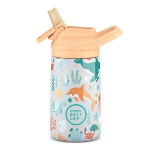 Botella Isotérmica Infantil Cool Bottles Kiddie Underwater World 350 ml – Con pajita y sistema antifugas