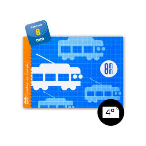 Libreta 4º cuadrovia 8mm 16h apaisada