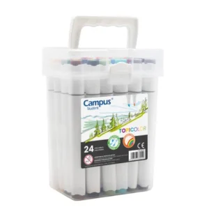 Rotuladores Doble Punta – Campus Student TopiColor – 24 colores – Creatividad y versatilidad para todas tus ideas
