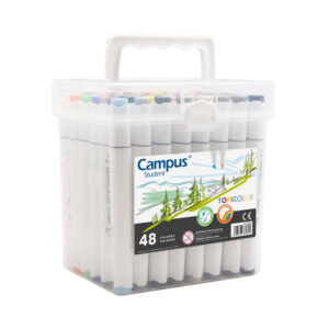 Rotuladores Doble Punta – Campus Student TopiColor – 48 colores – Set completo para artistas y estudiantes