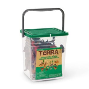 Set de dinosaurios y accesorios Terra by Battat – 60 piezas – Juego simbólico y educativo – Desde 3 años