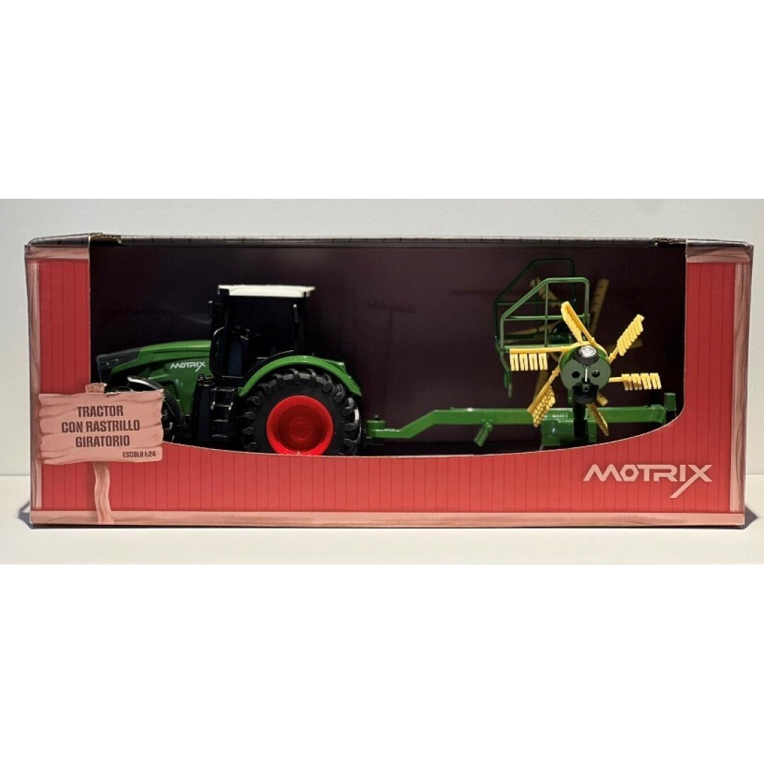 Tractor con rastrillo giratorio Motrix – Vehículo agrícola de juguete – Desde 3 años – Juego libre y realista Tractor con rastrillo giratorio Motrix – Vehículo agrícola de juguete – Desde 3 años – Juego libre y realista