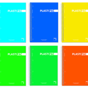 Bloc Folio 80h 90gr pauta 3,5mm PP Plastipac surtidos