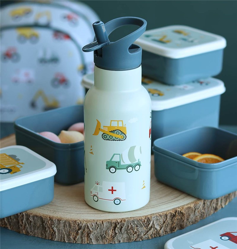 Botella de Acero Infantil A Little Lovely Company Vehículos 350 ml – Isotérmica y con pajita 6 Botella de Acero Infantil A Little Lovely Company Vehículos 350 ml – Isotérmica y con pajita