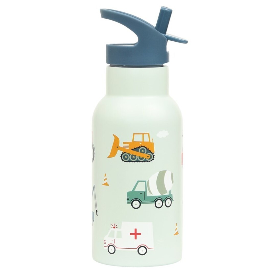 Botella de Acero Infantil A Little Lovely Company Vehículos 350 ml – Isotérmica y con pajita Botella de Acero Infantil A Little Lovely Company Vehículos 350 ml – Isotérmica y con pajita