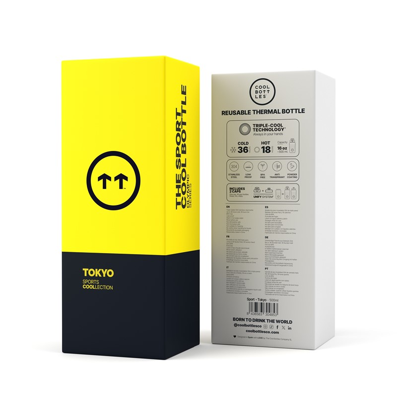 Botella isotérmica The Sport Bottle Tokyo – Acero inoxidable 500ml – Cool Bottles – Mantiene la temperatura para deporte y uso diario 6 Botella isotérmica The Sport Bottle Tokyo – Acero inoxidable 500ml – Cool Bottles – Mantiene la temperatura para deporte y uso diario