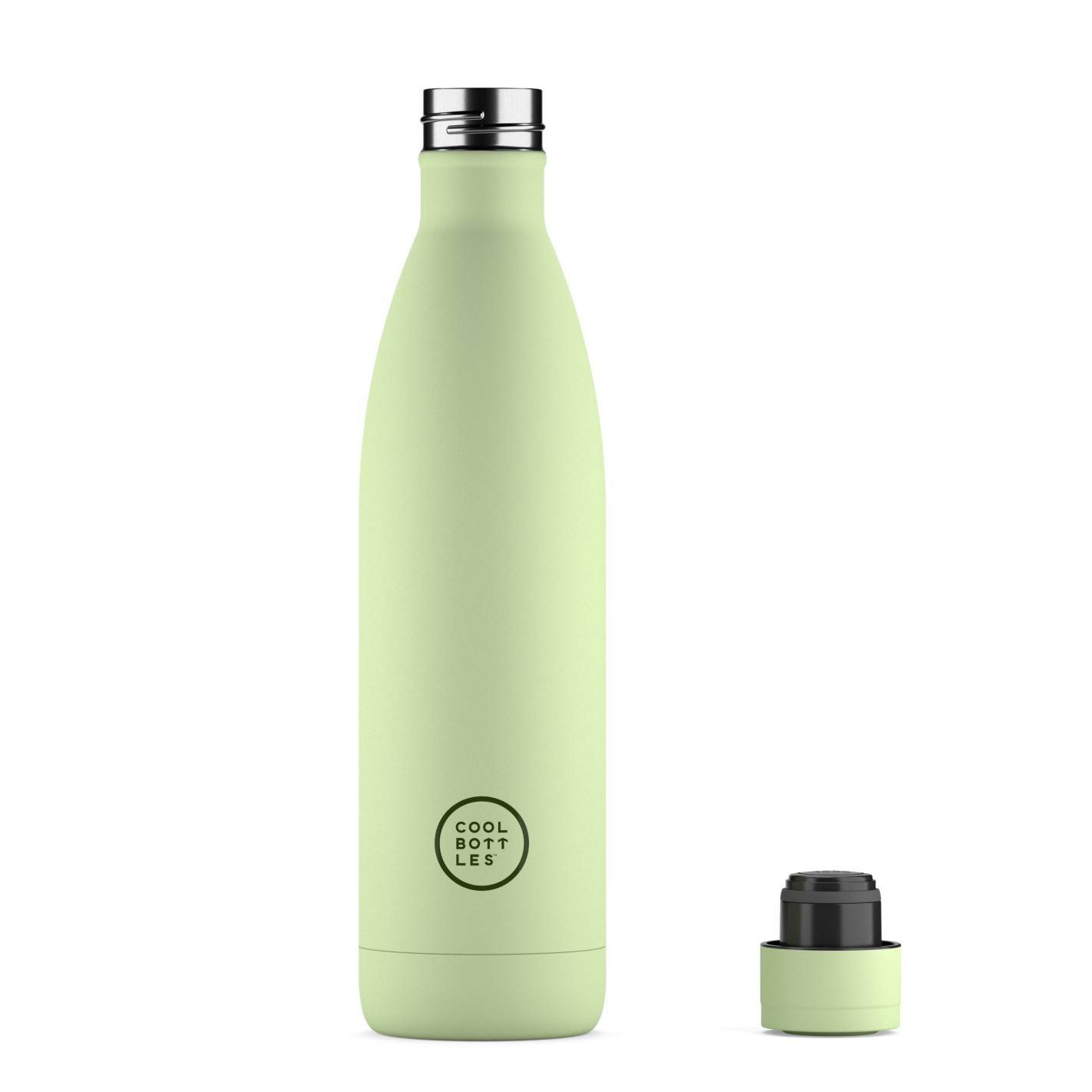 Botella térmica Pastel Green 750ml – Botella reutilizable de acero inoxidable – Cool Bottles – Mantiene frío y calor para niños y adultos 2 Botella térmica Pastel Green 750ml – Botella reutilizable de acero inoxidable – Cool Bottles – Mantiene frío y calor para niños y adultos