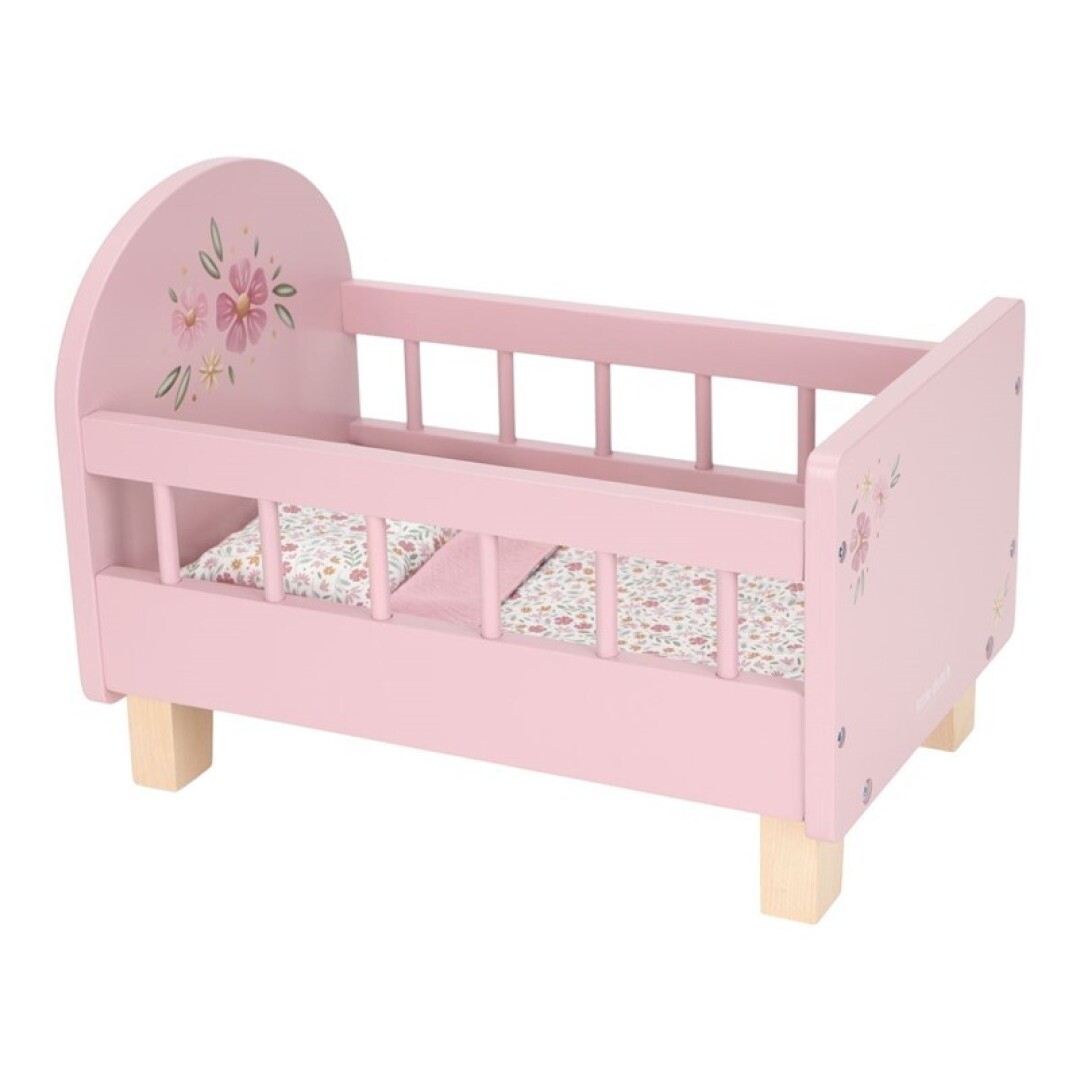 Camita FSC con Textil Flores y Mariposas – Little Dutch – Cama de madera para muñecas +18m Camita FSC con Textil Flores y Mariposas – Little Dutch – Cama de madera para muñecas +18m