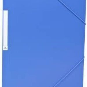 Carpetas gomas solapas Fº azul oscuro PP