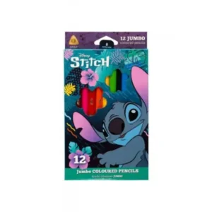 Lápices de colores Jumbo Triangular Stitch 12 colores – Set de lápices ergonómicos – Colorino – Creatividad para niños desde 3 años