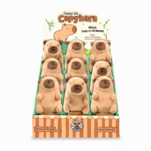 Pulsera de peluche Capibara Snap-It – Accesorio infantil – Trendhaus – Divertida y cómoda para jugar y llevar