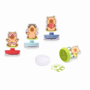 Sellos Cunos Capibara – Set de sellos infantiles de colores – Trendhaus – Creatividad y diversión en cada estampado