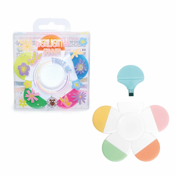 Subrayadores con forma de flor – Set surtido de marcadores – Divertidos y coloridos para estudiar y organizarse