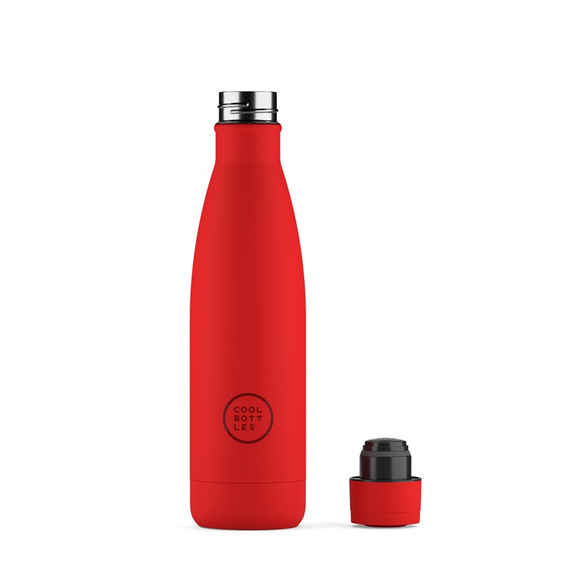 The Bottle – Botella isotérmica Vivid Red 500ml – Cool Bottles – Acero inoxidable reutilizable 2 The Bottle – Botella isotérmica Vivid Red 500ml – Cool Bottles – Acero inoxidable reutilizable