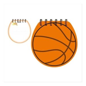 Block Notes Basketball – Cuaderno de notas 3D – Diseño deportivo – Escritura creativa para el colegio o la oficina
