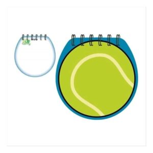 Block Notes Tenis – Cuaderno de notas 3D – Diseño deportivo – Escritura creativa para el colegio o la oficina