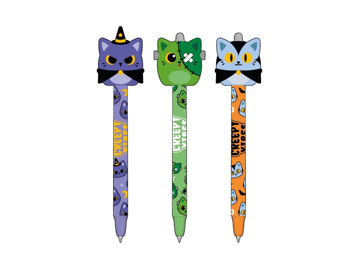 Bolígrafo Borrable Creepy Vibes – Bolígrafo de tinta termosensible – iTotal – Escritura limpia y diseño divertido Bolígrafo Borrable Creepy Vibes – Bolígrafo de tinta termosensible – iTotal – Escritura limpia y diseño divertido