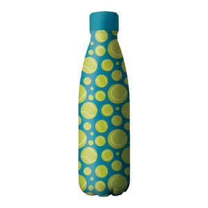 Botella Térmica Inox Tenis 500 ml – Botella reutilizable de acero inoxidable – Diseño deportivo – Hidratación y estilo diario