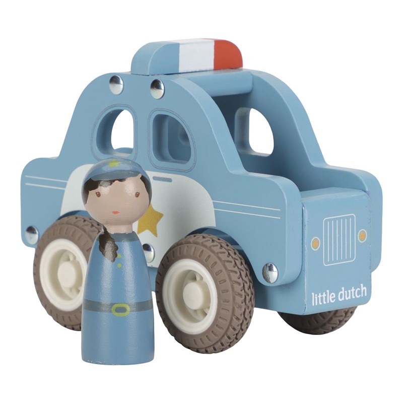 Coche de Policía FSC – Vehículo de madera – Little Dutch – Juego simbólico y sostenible desde 18 meses 2 Coche de Policía FSC – Vehículo de madera – Little Dutch – Juego simbólico y sostenible desde 18 meses