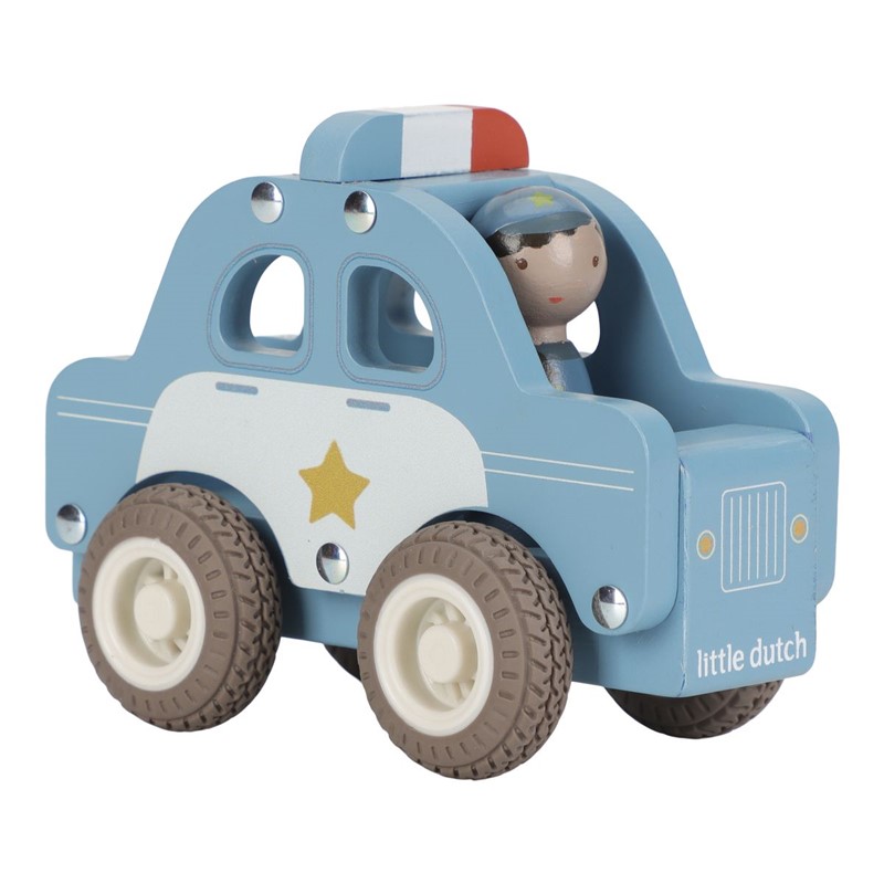 Coche de Policía FSC – Vehículo de madera – Little Dutch – Juego simbólico y sostenible desde 18 meses 5 Coche de Policía FSC – Vehículo de madera – Little Dutch – Juego simbólico y sostenible desde 18 meses