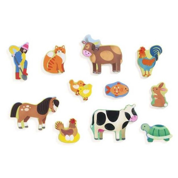 Encajable Puzzle Campo – Puzzle de madera infantil – Djeco – Motricidad fina y juego educativo desde 12 meses 2 Encajable Puzzle Campo – Puzzle de madera infantil – Djeco – Motricidad fina y juego educativo desde 12 meses