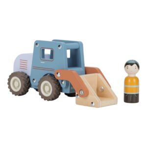 Excavadora FSC – Vehículo de construcción de madera – Little Dutch – Juego simbólico desde 18 meses