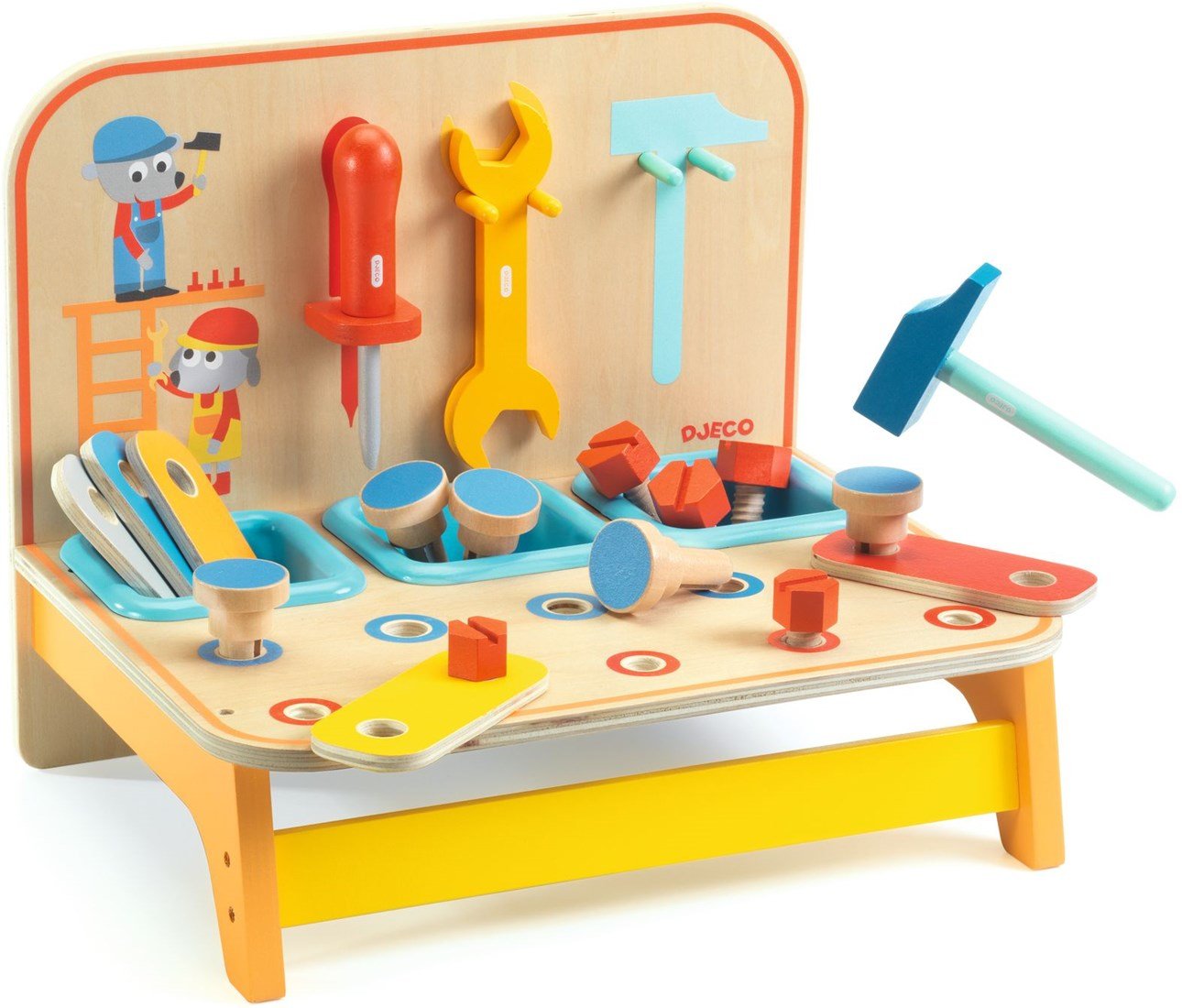 Juego de imitación Jour après Jour Bricotoo – Set de herramientas infantiles – Djeco – Creatividad y juego simbólico desde 3 años Juego de imitación Jour après Jour Bricotoo – Set de herramientas infantiles – Djeco – Creatividad y juego simbólico desde 3 años