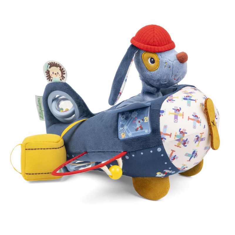 Jules avión de actividades – Juguete sensorial blando – Lilliputiens – Estimulación y juego desde 9 meses 2 Jules avión de actividades – Juguete sensorial blando – Lilliputiens – Estimulación y juego desde 9 meses