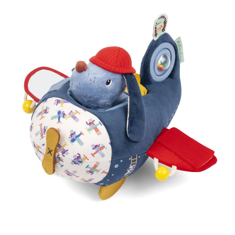 Jules avión de actividades – Juguete sensorial blando – Lilliputiens – Estimulación y juego desde 9 meses 5 Jules avión de actividades – Juguete sensorial blando – Lilliputiens – Estimulación y juego desde 9 meses