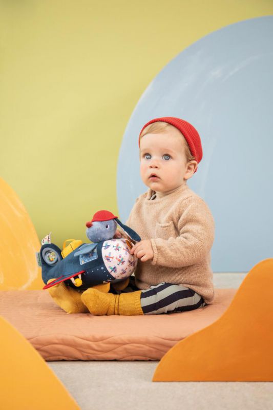 Jules avión de actividades – Juguete sensorial blando – Lilliputiens – Estimulación y juego desde 9 meses 6 Jules avión de actividades – Juguete sensorial blando – Lilliputiens – Estimulación y juego desde 9 meses