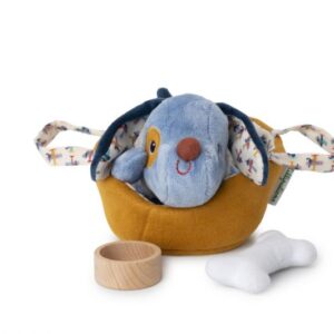 Jules el perro y su cesta – Peluche interactivo con accesorios – Lilliputiens – Juego simbólico desde 9 meses