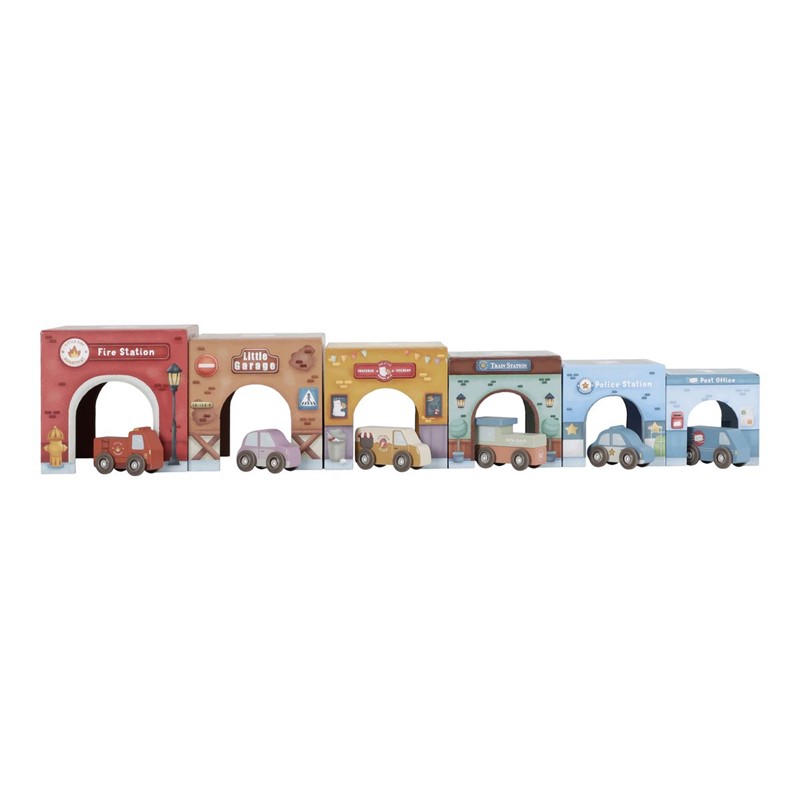 Torre Encajable Ciudad con Coches – Juego de apilado y encaje – Little Dutch – Estimula la motricidad desde 18 meses 6 Torre Encajable Ciudad con Coches – Juego de apilado y encaje – Little Dutch – Estimula la motricidad desde 18 meses