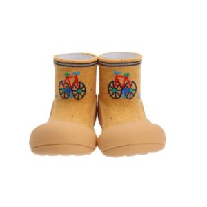 Zapatos Attipas DM Bicycle Yellow – Calzado ergonómico bebé – Attipas – Primeros pasos cómodos y seguros desde 0 meses