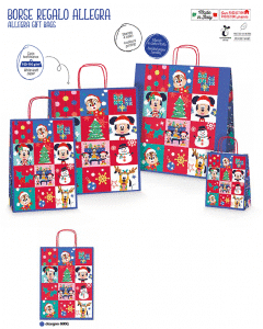 Bolsa papel Disney navidad 34,5x26x12cm
