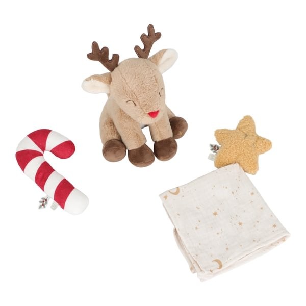 Caja Regalo Navidad Recién Nacido – Set con doudou, sonajero y peluche reno – Little Dutch – Regalo tierno desde 0 meses 4 Caja Regalo Navidad Recién Nacido – Set con doudou, sonajero y peluche reno – Little Dutch – Regalo tierno desde 0 meses