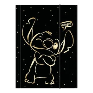 Carpeta con goma elástica A4 Stitch Gold 2