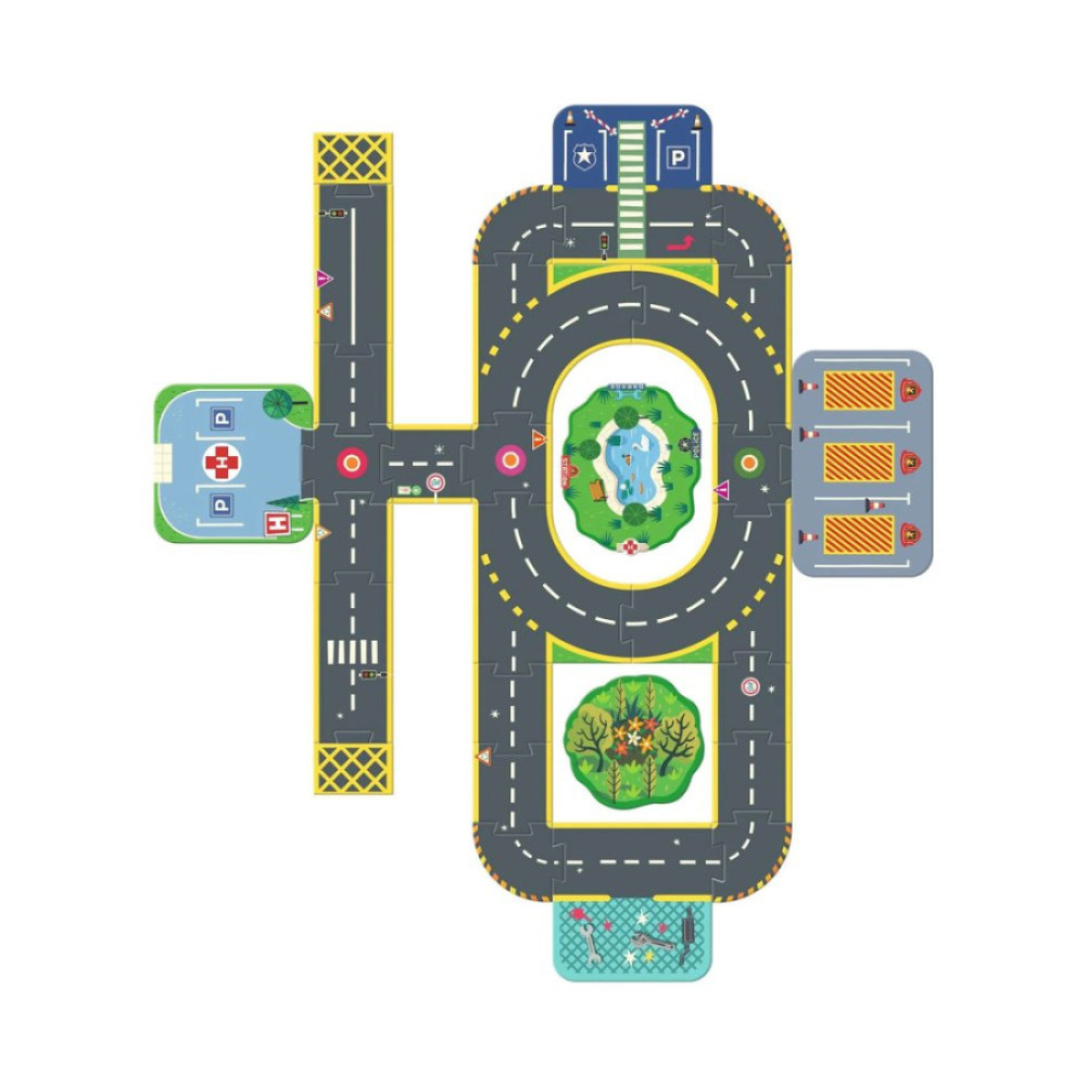 Crazy Motors Puzzle’Up City-Gigante – Puzzle 3D de 33 piezas – Djeco – Construcción creativa desde 3 años 9 Crazy Motors Puzzle’Up City-Gigante – Puzzle 3D de 33 piezas – Djeco – Construcción creativa desde 3 años