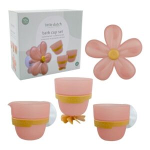 Juego de Baño Tazas y Flor – Juguete acuático apilable – Little Dutch – Diversión en el agua desde 10 meses