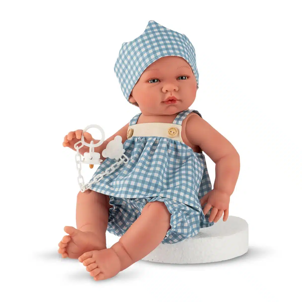 María Conjunto Colección Noel con Corona – Muñeca de 43 cm cuerpo completo de vinilo – Así – Pelona, sexada y apta para el baño desde 3 años María Conjunto Colección Noel con Corona – Muñeca de 43 cm cuerpo completo de vinilo – Así – Pelona, sexada y apta para el baño desde 3 años