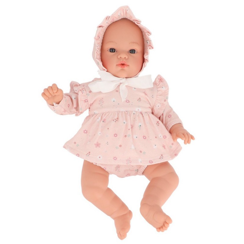 Muñeco Helena con Vestido y Gorrito Pink Flowers – Muñeco de cuerpo blandito 34 cm – Tutete – Juego simbólico desde 3 años Muñeco Helena con Vestido y Gorrito Pink Flowers – Muñeco de cuerpo blandito 34 cm – Tutete – Juego simbólico desde 3 años