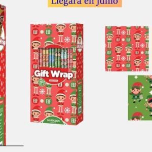 Papel regalo rollo 70x200 Elfo Navidad