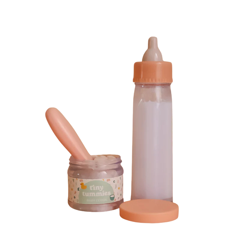 Set Regalo Biberón y Tarro de Cereales Tiny Tummies – Tiny Harlow – Juego de imitación con efecto mágico desde 3 años 5 Set Regalo Biberón y Tarro de Cereales Tiny Tummies – Tiny Harlow – Juego de imitación con efecto mágico desde 3 años
