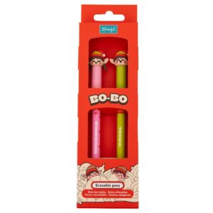 Set de 2 boligrafos borrables Bo-Bo elfo y elfa